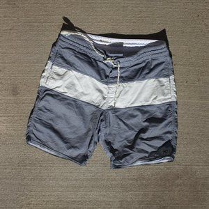 Billabong Lowtides Tribong Swimsuit (28" Waist)(Men's) Blue/Gray/White/Red